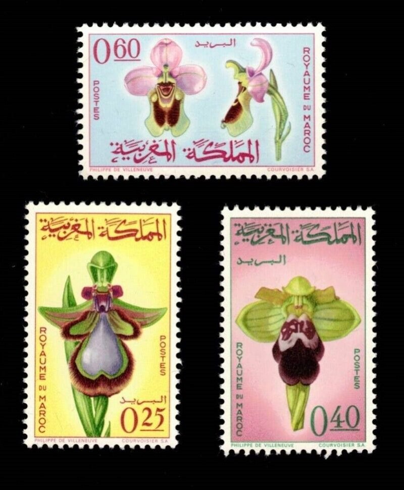 Maroc 1965 - Flori, orhidee, serie neuzata