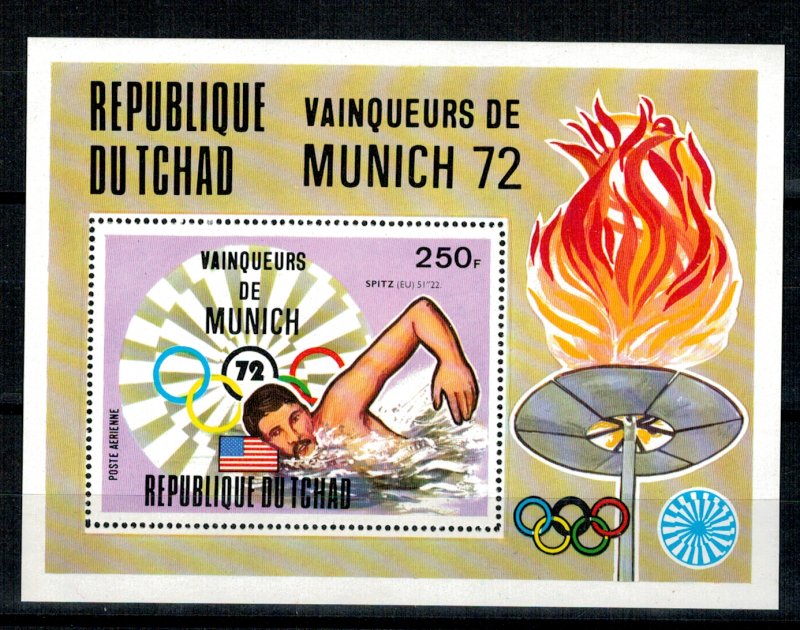 Tchad 1972 - Jocurile Olimpice, medaliati, colita neuzata