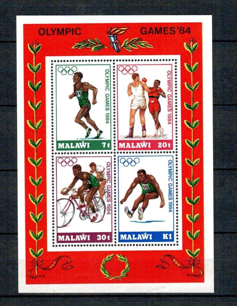 Malawi 1984 - Jocurile Olimpice, bloc neuzat