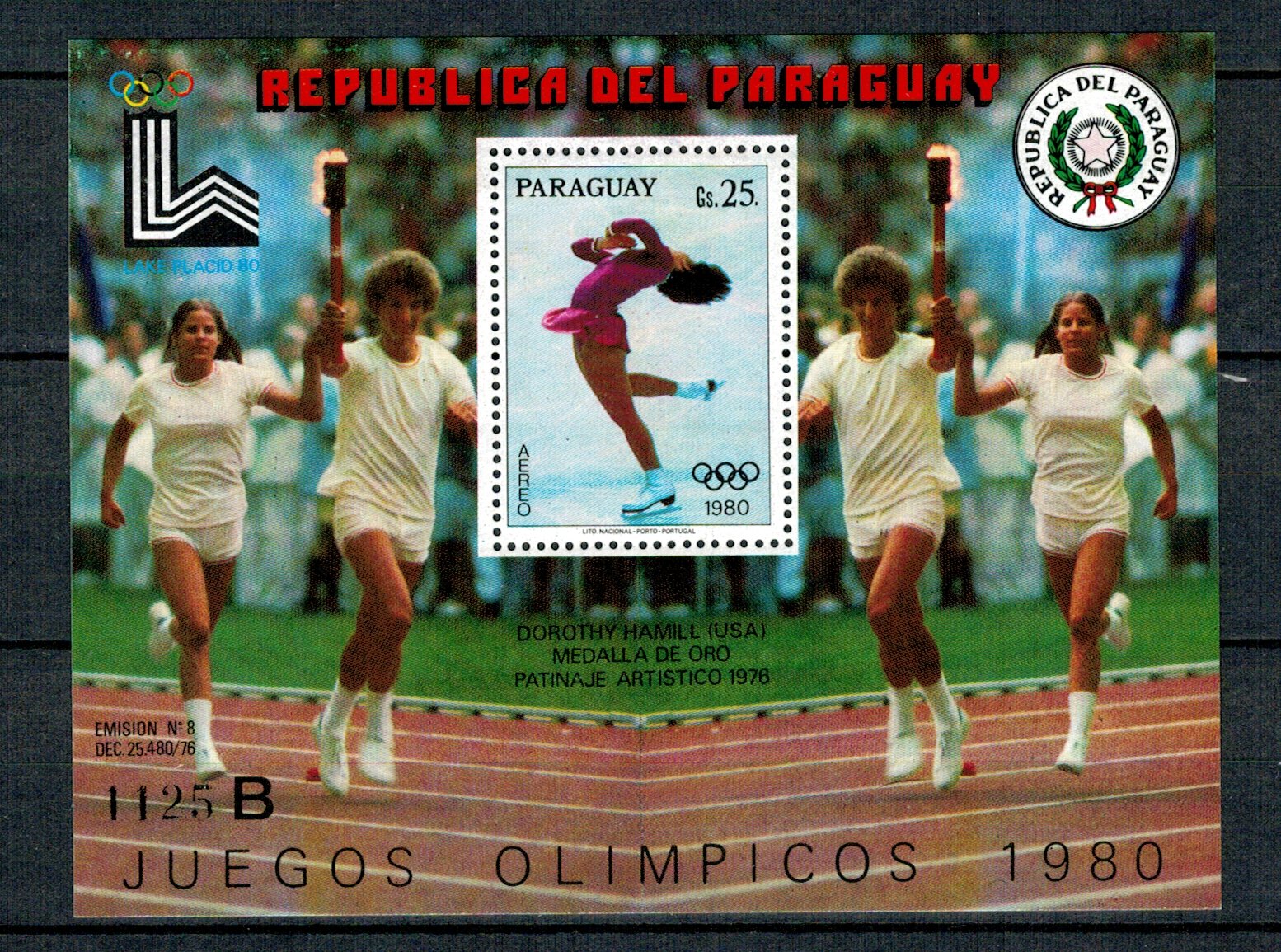 Paraguay 1979 - Jocurile Olimpice, medaliati, colita neuzata