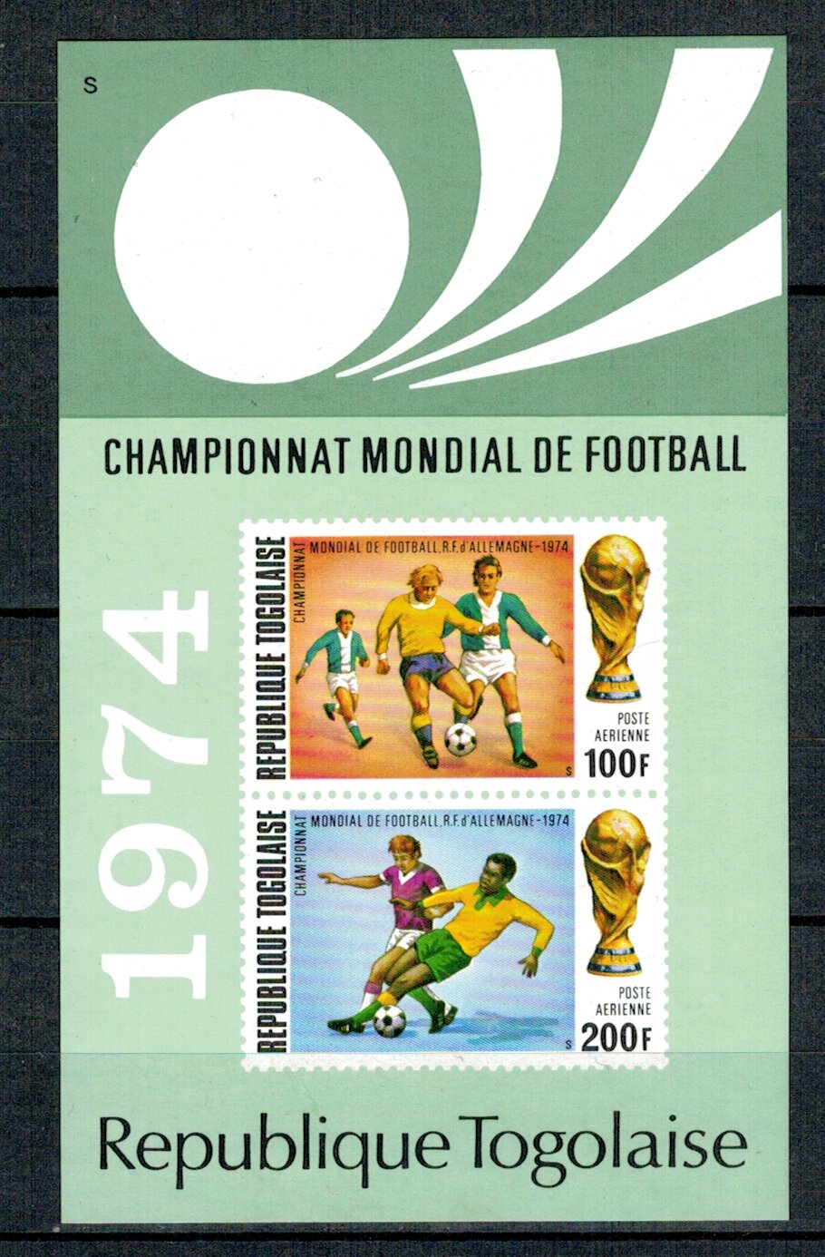 Togo 1974 - Campionatele Mondiale de fotbal, colita neuzata