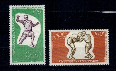 Centrafricaine Republic 1972 - Jocurile Olimpice, serie neuzata