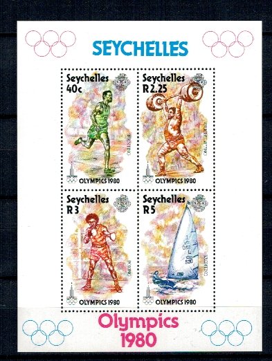 Seychelles 1980 - Jocurile Olimpice, bloc neuzat