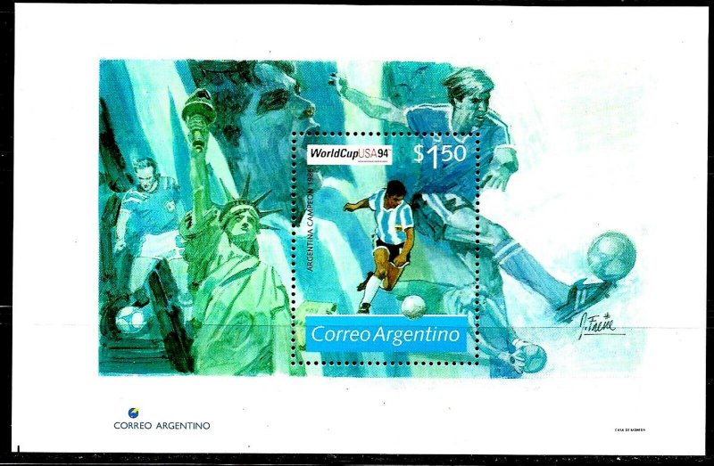Argentina 1994 - C.M. fotbal, colita neuzata