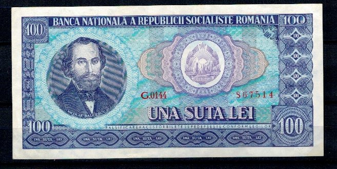 Romania 1966 - 100 lei, circulata