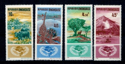 Rwanda 1965 - ONU, colaborarea, serie neuzata