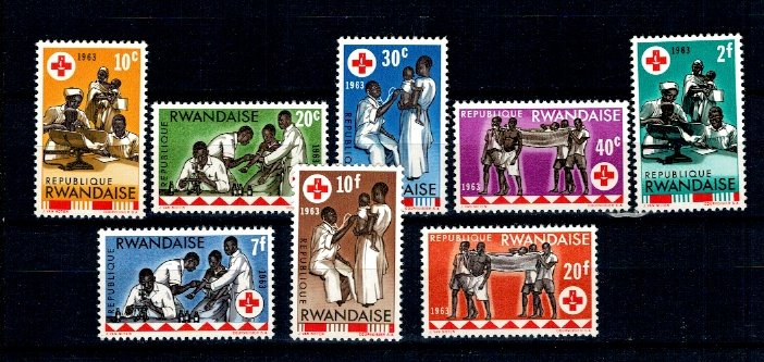Rwanda 1963 - Crucea Rosie, serie neuzata