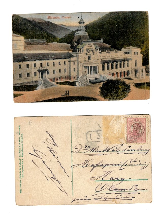 Sinaia 1920 - Casinoul, ilustrata circulata