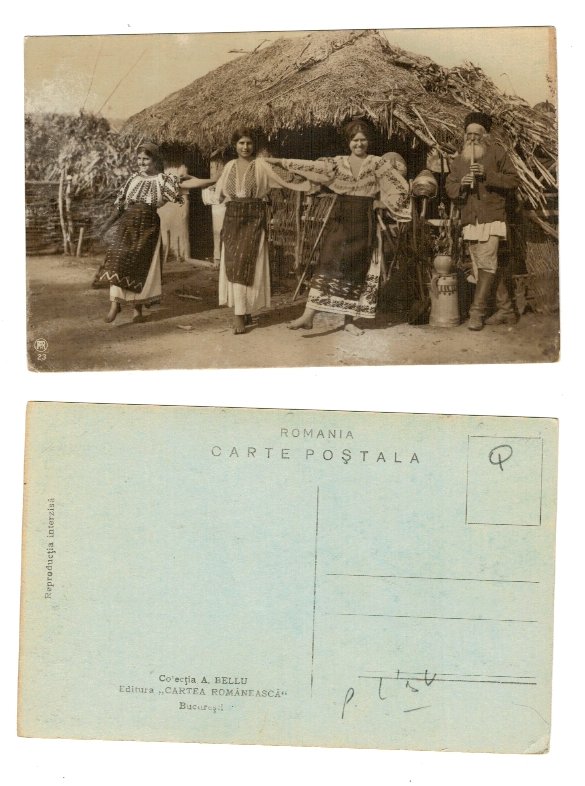 Port popular, folclor, obiceiuri, carte postala aprox. 1930