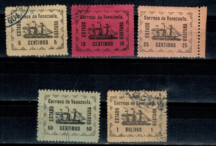 Venezuela 1903 - Estado Guyana, emisiune locala, serie