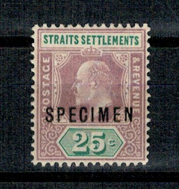 Straits Settlements 1902 - Mi85 nestampilat, SPECIMEN