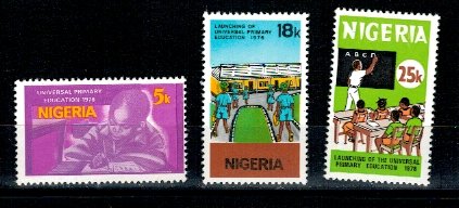 Nigeria 1976 - Scoala, educatie, serie neuzata
