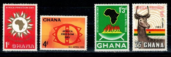Ghana 1963 - Africa Freedom Day, serie neuzata