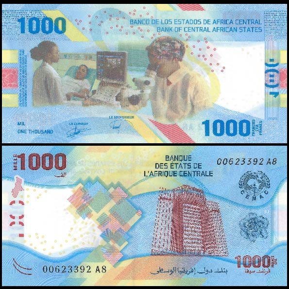 Central African States 2022 - 1000 francs UNC
