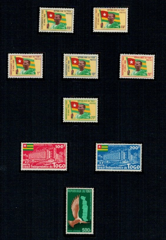 Togo 1960 - Aniversarea independentei, serie neuzata