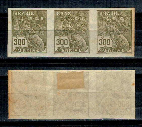 Brazilia 1931 - Mi 359 straif de 3 nedantelat nestampilat