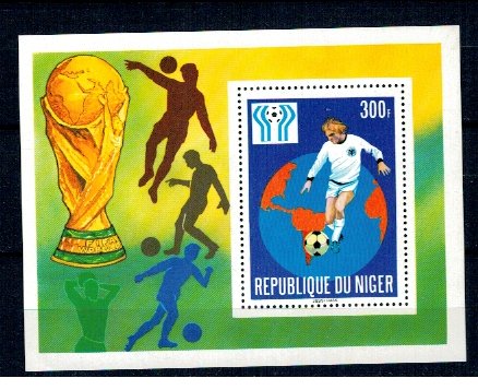 Niger 1978 - Camp. Mondial de fotbal, colita neuzata