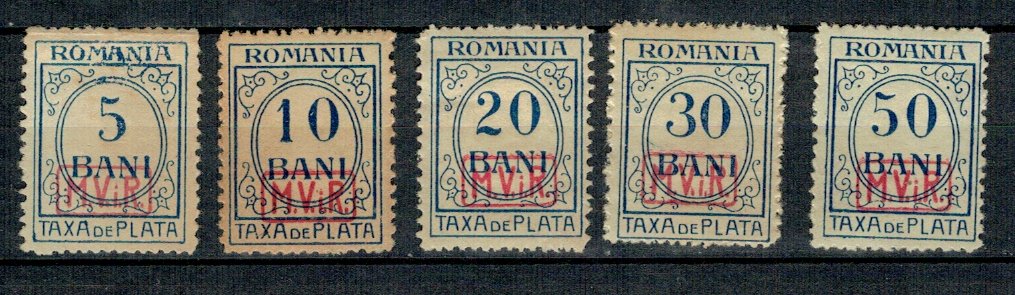 1918 - Ocup. germana, Porto, serie nestamp. cal.II