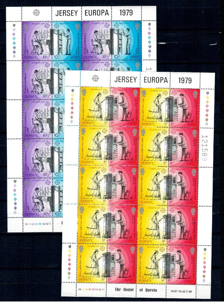 Jersey 1979 - Europa, serie minicoli neuzate