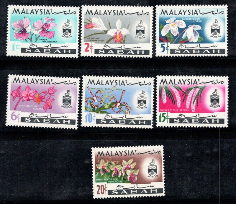 Sabah(Malaysia) 1965 - Flori, orhidee, serie neuzata