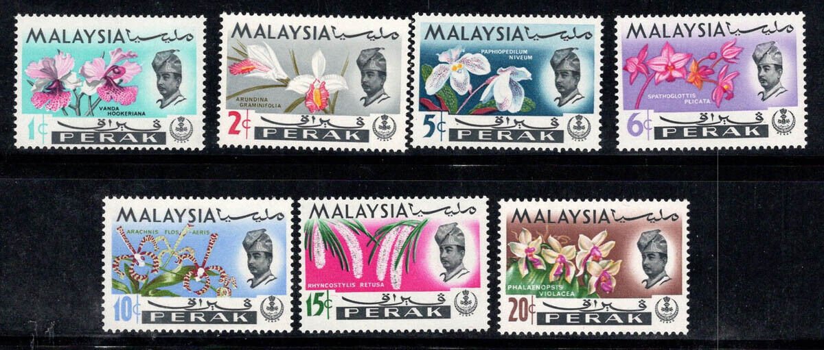 Perak(Malaysia) 1965 - Orhidee, flori, serie neuzata