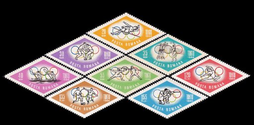 1964 - Jocurile Olimpice Tokyo, serie neuzata
