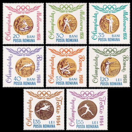 1964 - Medalii olimpice, serie neuzata