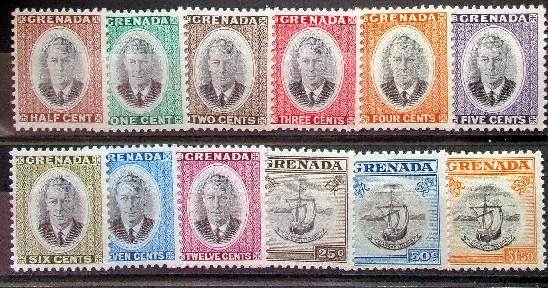 Grenada 1951 - Uzuale, serie scurta neuzata