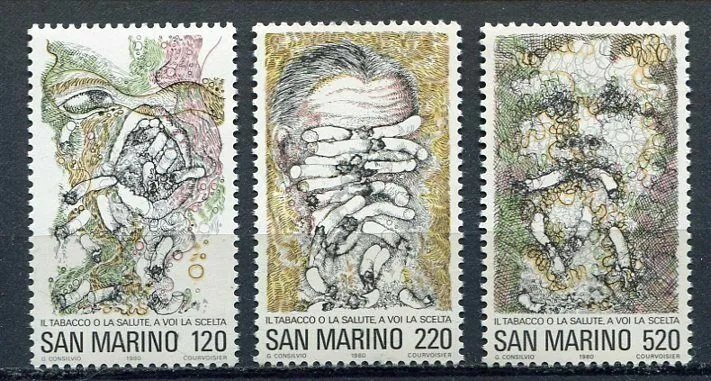 San Marino 1980 - Campanie anti-fumat, serie neuzata