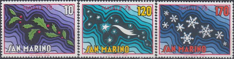 San Marino 1978 - Craciun, serie neuzata
