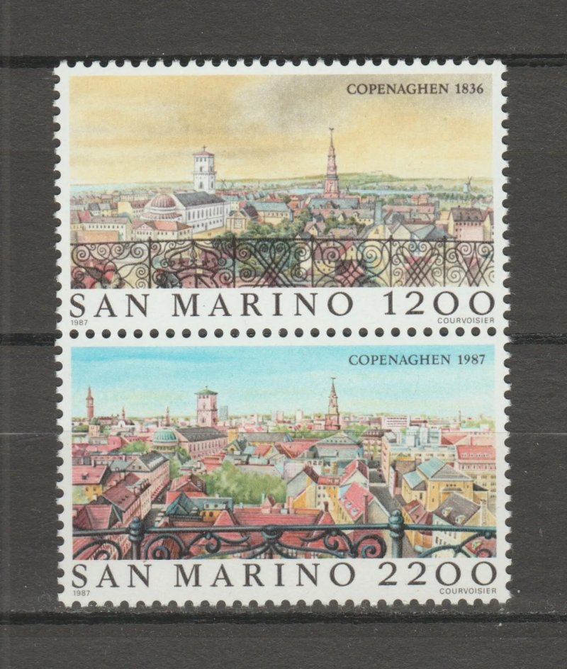 San Marino 1987 - Copenhaga, serie neuzata