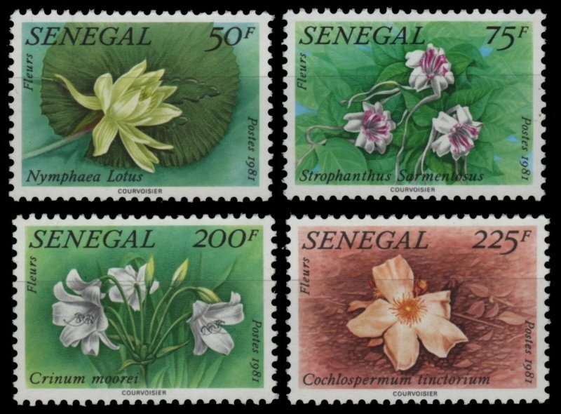 Senegal 1982 - Flori, flora, serie neuzata