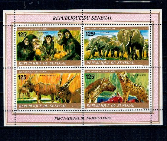 Senegal 1980 - Fauna, animale, bloc neuzat