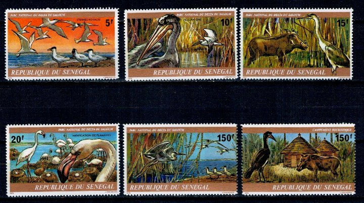 Senegal 1978 - Fauna, pasari, serie neuzata