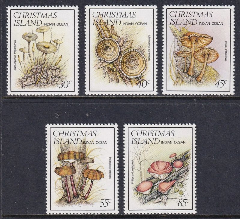 Christmas Island 1984 - Ciuperci, flora, serie neuzata