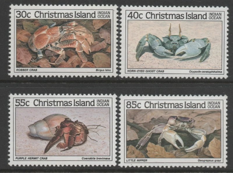 Christmas Island 1985 - Crabi (I), fauna, serie neuzata