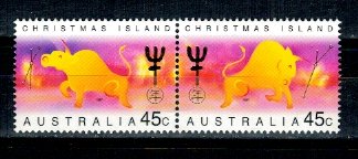Christmas Island 1997 - Anul Nou Chinezesc, serie neuzata