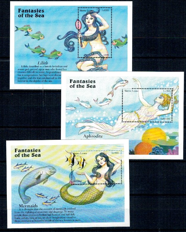 Sierra Leone 1996 - Fantasies of the Sea, colite neuzate
