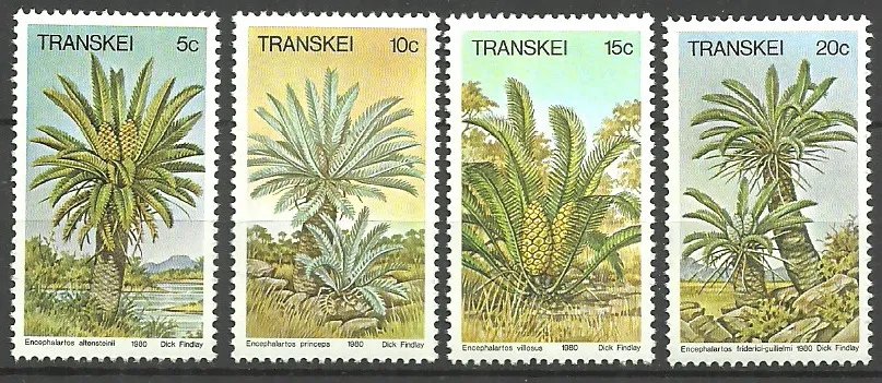 Transkei 1980 - Palmieri, flora, serie neuzata