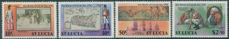 Saint Lucia 1978 - Batalia de la Cul-de-Sac, serie neuzata