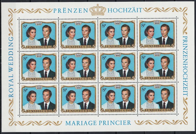 Luxemburg 1981 - Royal Wedding, KLB neuzat