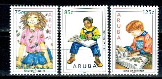 Aruba 2005 - Copii si filatelia, serie neuzata