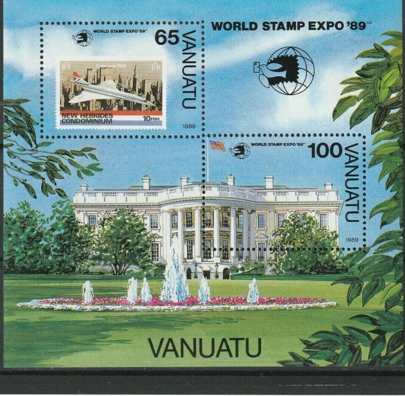 Vanuatu 1989 - Expo filatelic, bloc neuzat