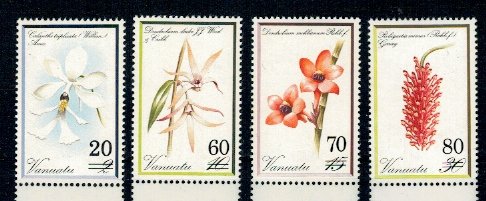 Vanuatu 1991 - Flori, orhidee, supratipar, serie neuzata