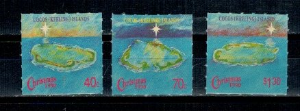 Cocos (Keeling) Islands 1990 - Craciun, serie neuzata