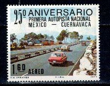 Mexic 1977 - Autostrada, masini, neuzat
