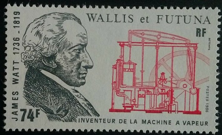 Wallis & Futuna 1986 - James Watt, neuzat