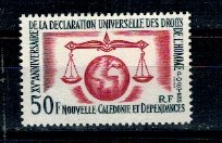 New Caledonia 1963 - Drepturile Omului, neuzat