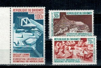 Benin (Dahomey) 1967 - Expo Montreal, serie neuzata
