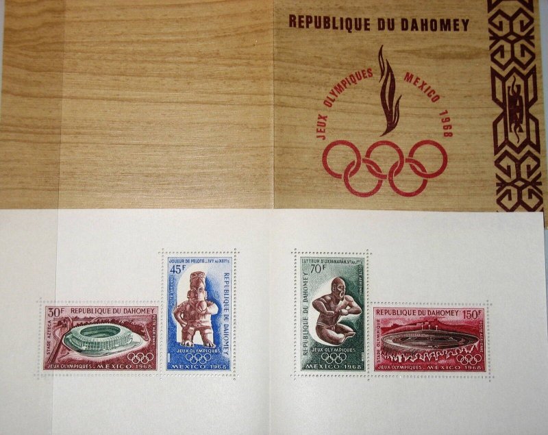 Benin (Dahomey) 1968 - Jocurile Olimpice, colita neuzata, in car